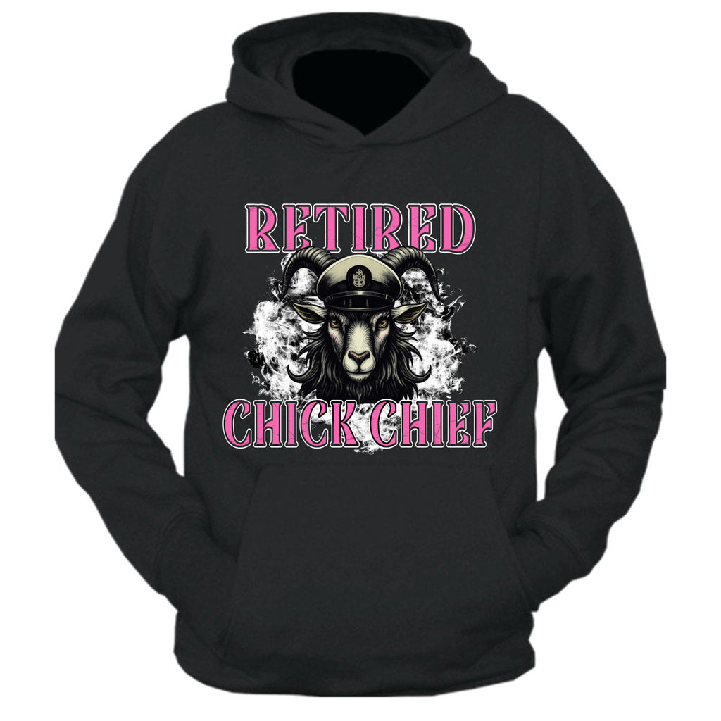 Retired Chick Chief Defined Black Hoodie