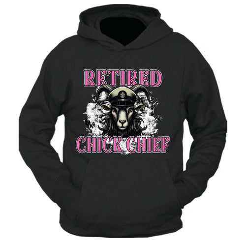 Retired Chick Chief Defined Black Hoodie