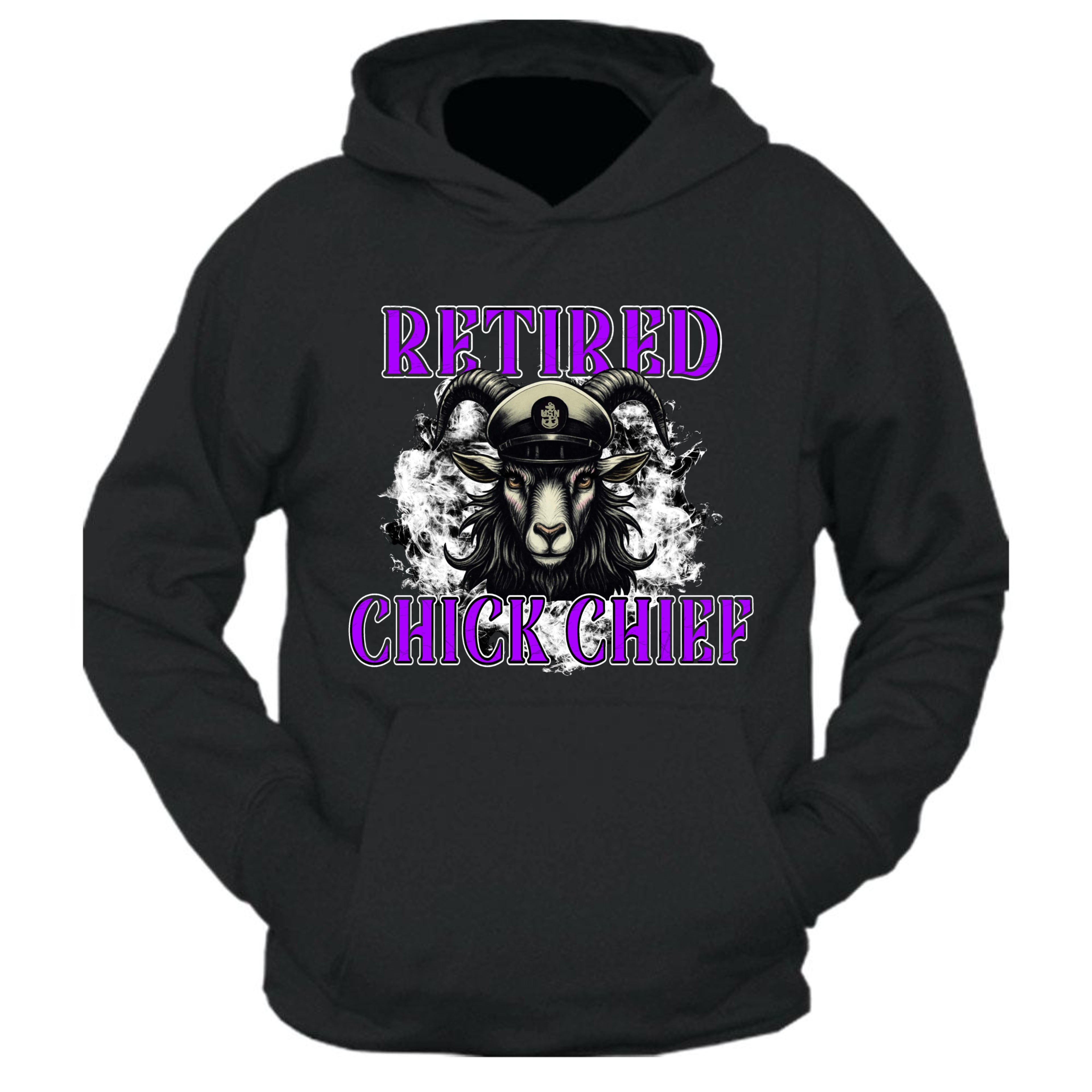 Retired Chick Chief Defined Black Hoodie